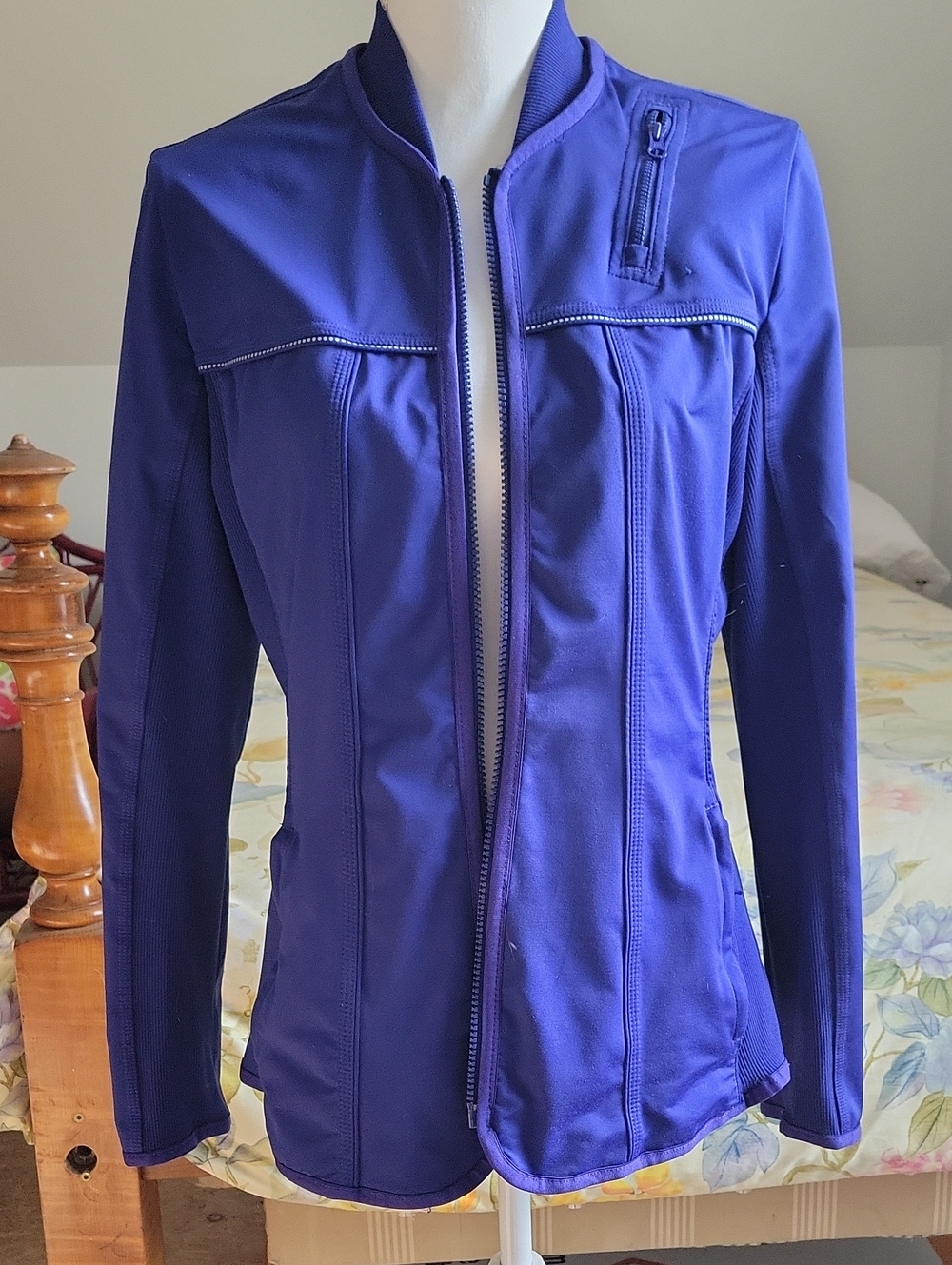 Adidas by Stella McCartney Electric Blue Bomber Jacket